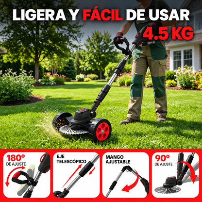 Podadora Black Inalambrica Cesped Ruedas