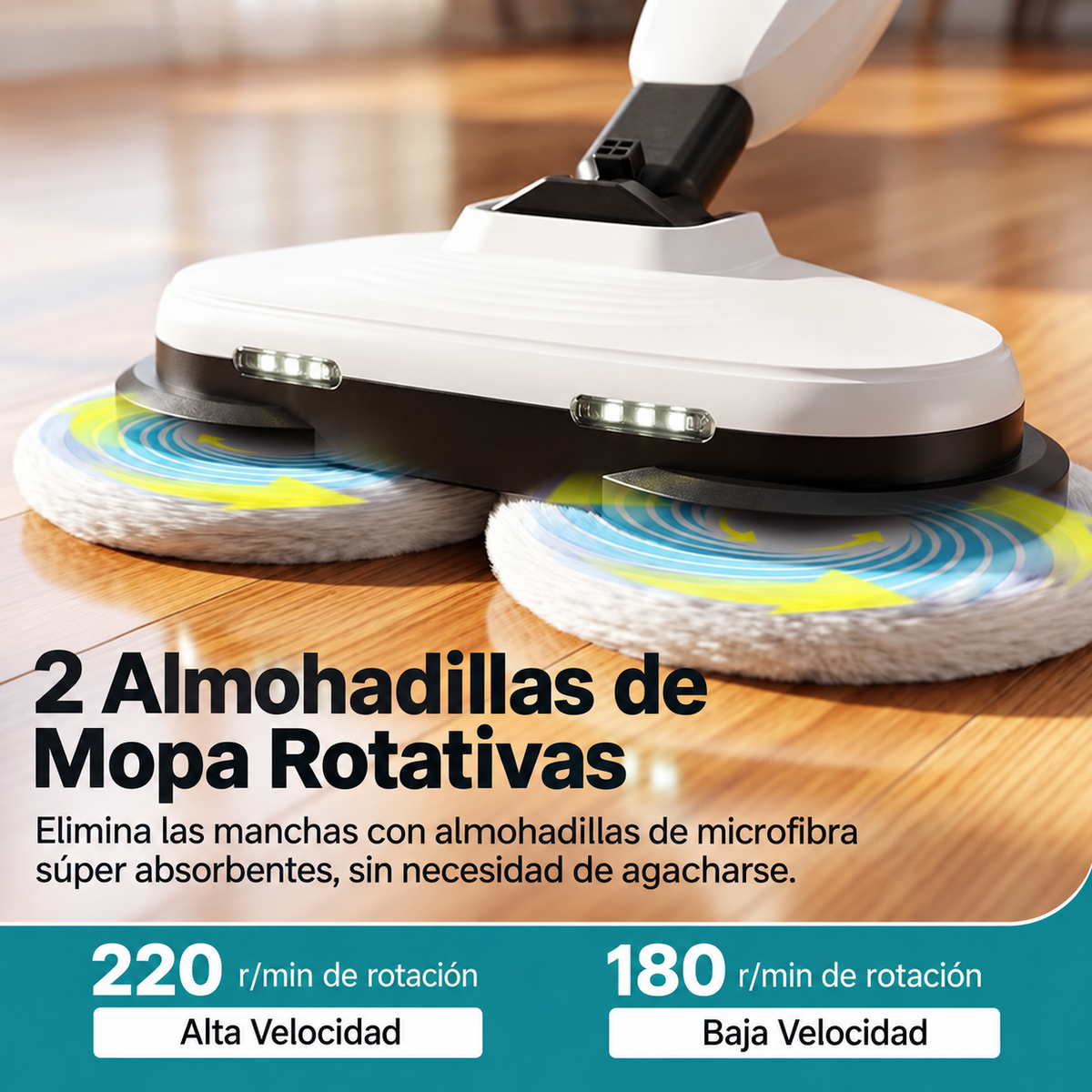 Mopa Limpiador Rociador Trapeador Sweetcrispy | Doble Cabezal para Limpieza Profunda
