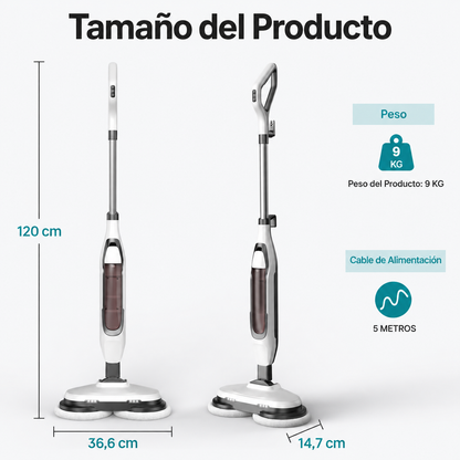 Mopa Limpiador Rociador Trapeador Sweetcrispy | Doble Cabezal para Limpieza Profunda