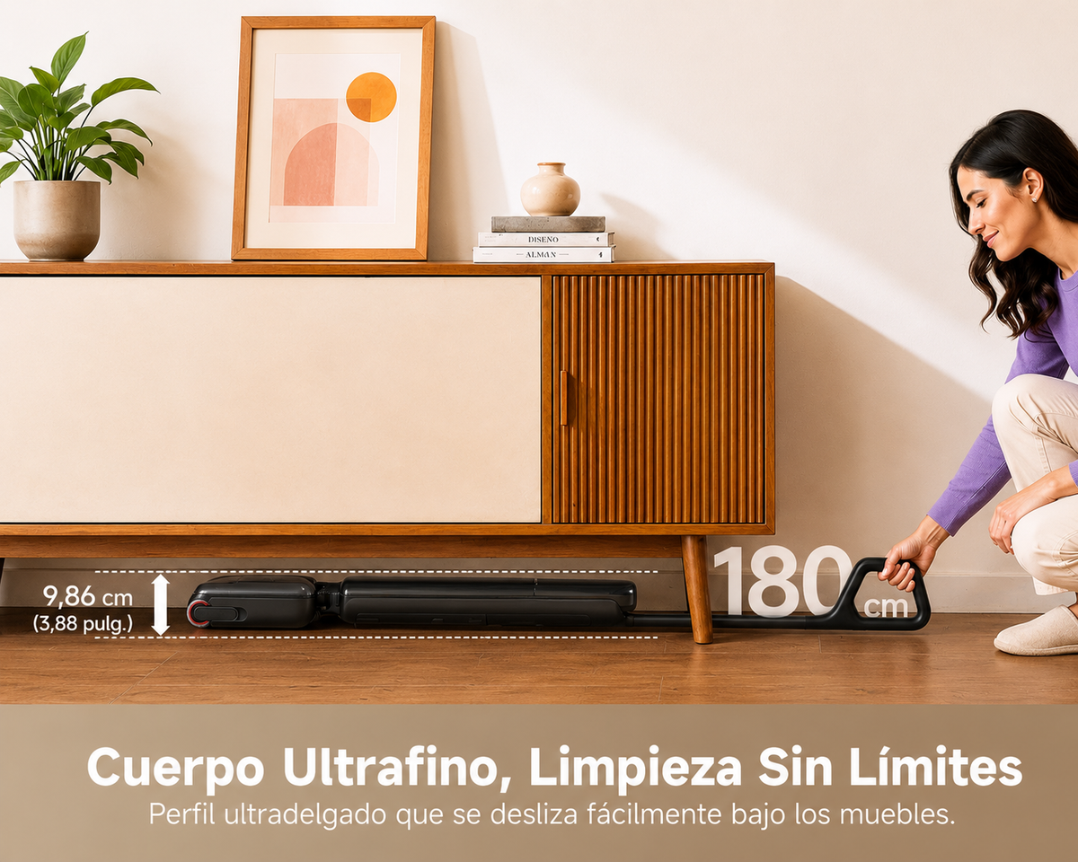 DREAME - Aspiradora Inalámbrica 2 en 1 Blanca | Superligera y Portátil