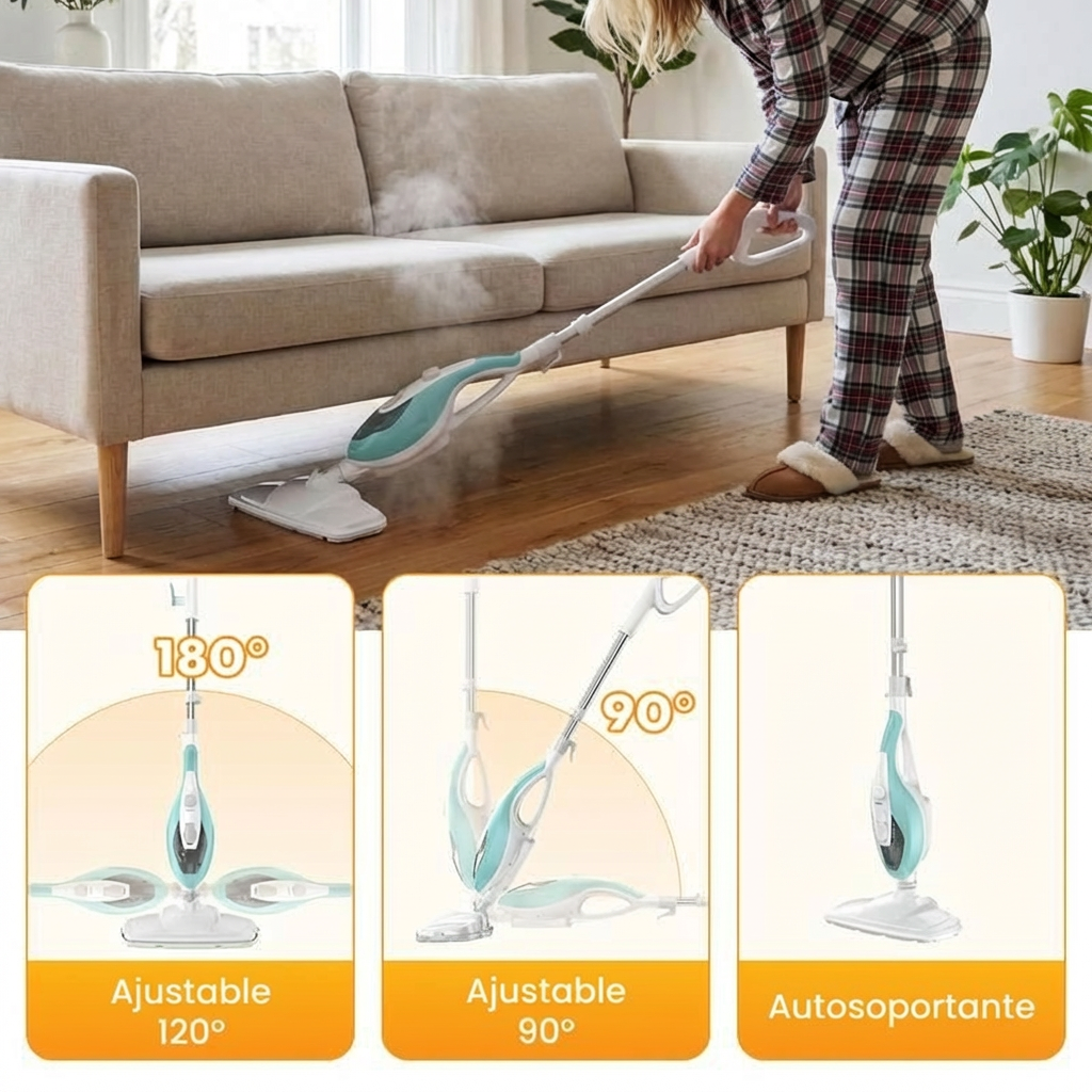 Mopa Limpiador Rociador Trapeador- Limpieza Profunda y Sin Esfuerzo en Todo Tipo de Pisos