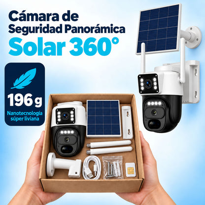 Cámara de Seguridad Solar 4G 360° | Vigilancia sin WiFi