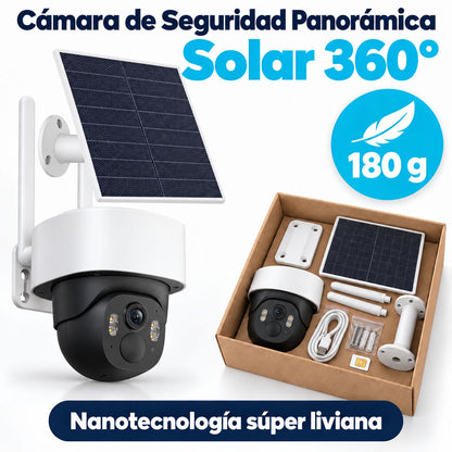 Cámara de Seguridad Panorámica 4G para Exterior con Visión 360° y Nocturna
